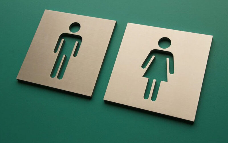 How Should Color and Text Choices Support Clarity in Womens Restroom Signs