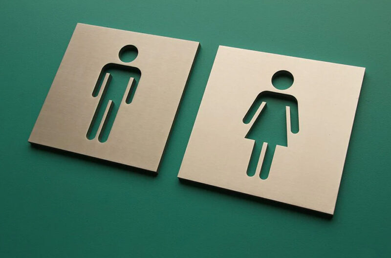 How Should Color and Text Choices Support Clarity in Womens Restroom Signs