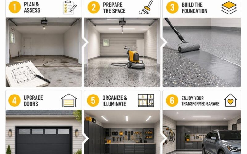 Transforming Your Garage Floors and Doors