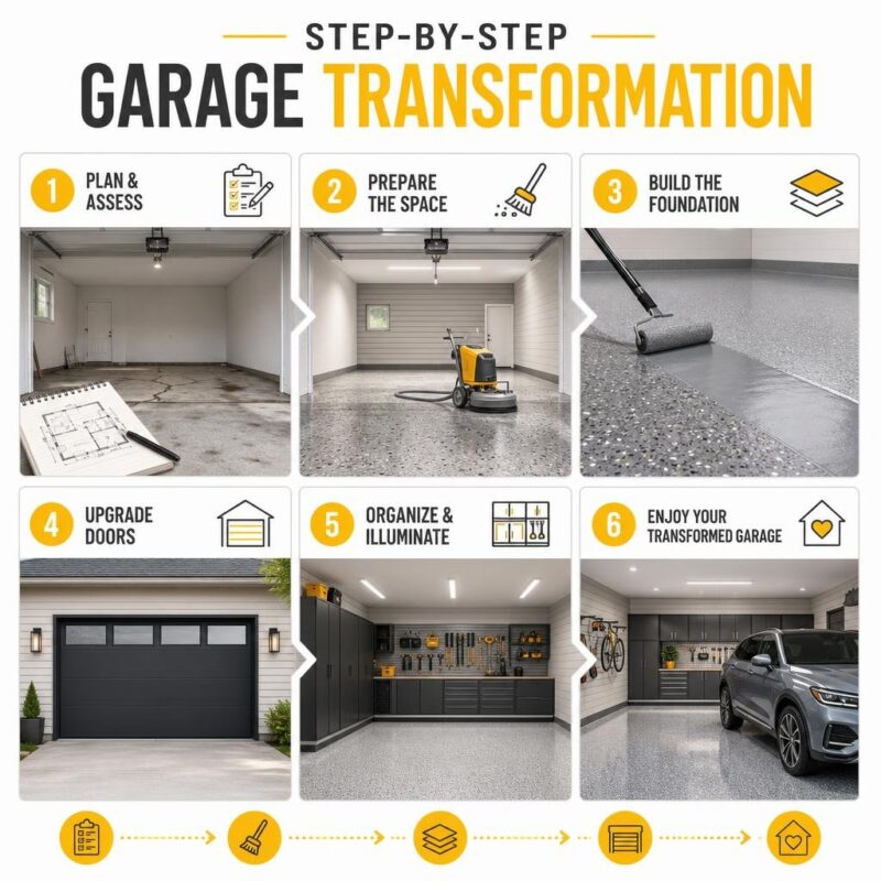 Transforming Your Garage Floors and Doors