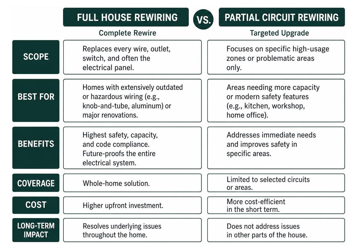 Whole home Electrical Wiring and Rewiring for Your Central Indiana Ho